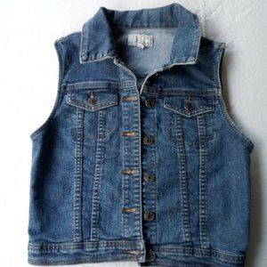 ChiQle Denim Vest Women's S